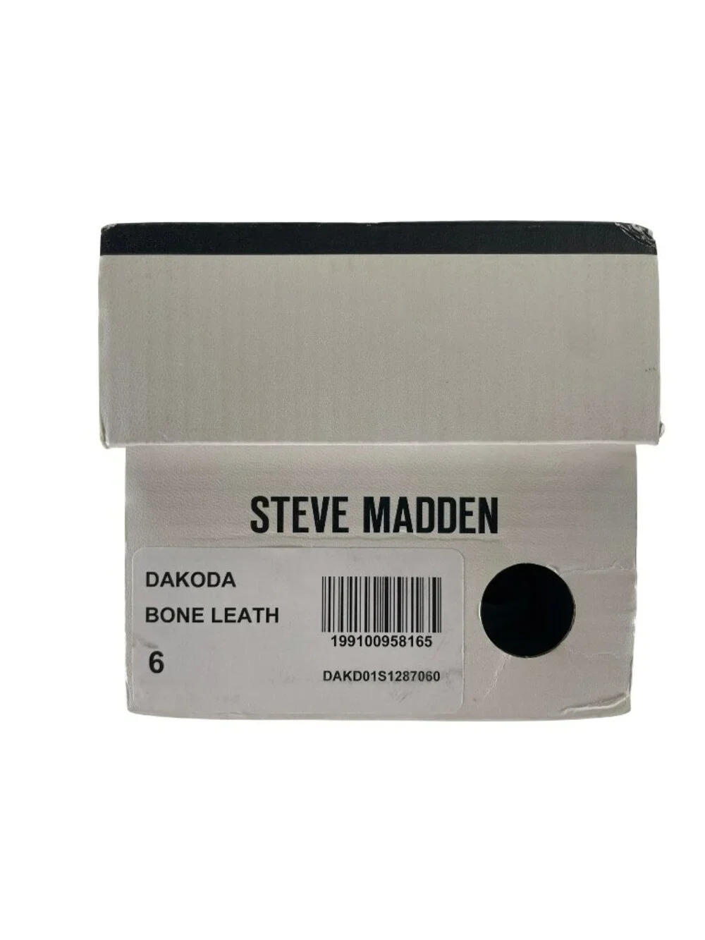 Steve Madden Dakoda Bone Leather Slide Sandals Flats Shoes Women's Size 6 NEW - Picture 7 of 8
